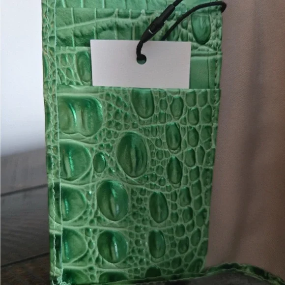 Brahmin Emerald Crocodile Embossed Leather Wallet - Picture 3 of 3